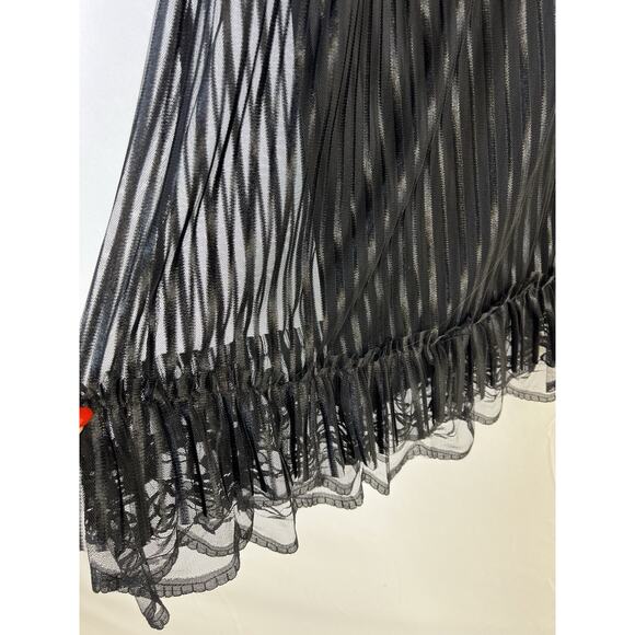 NWT Ever -Pretty Babydoll Victorian Dress Womens 14 Black Ruffle Whimsigoth - Picture 4 of 12